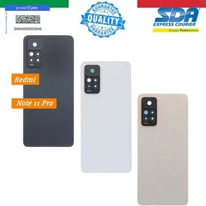 BACK COVER SCOCCA VETRO POSTERIORE COPRIBATTERIA PER XIAOMI REDMI NOTE 11 PRO - Imagen 1 de 6