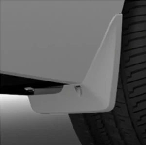 Molded Rear Splash Guard (2PC) 2018-2020 Cadillac CT6, Crystal White GM#84220126 - Picture 1 of 2
