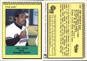 Tony Taylor 1991 ProCards #1840 RC Card FREE SHIP *AutographDen* - Picture 1 of 1