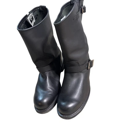 FRYE Engineer 12R Double Buckle Motorcycle Boots 87800 Men's 11 M Black USA - Image 1 of 4