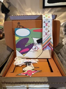 LOUIS VUITTON x MURAKAMI Blanco Multicolor BB Bandeau ¡JUEGO DE REGALO 25º ANIVERSARIO! - Imagen 1 de 13