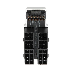 Silver ATX 4 8P Up Angled Adapter 32P To 16P 600W 12V HPWR Plug And Play Gra NEW - Afbeelding 1 van 12