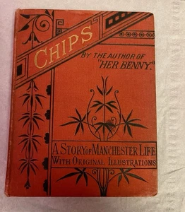 Antique Book Titled Chips By Silas K Hocking A Story It Manchester Life Red - Imagen 1 de 17