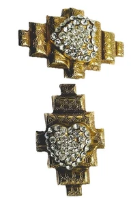 Pendientes daneses de corazón de los años 70 diseñados COLECCIÓN DE DINERO GERDA LYNGGAARD - Imagen 1 de 11