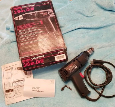 Broca Sears Craftsman 3/8 polegadas reversível modelo 9-10142 USADA - BOA! - Imagem 1 de 4
