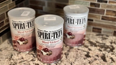 Nature’s Plus Spiru-tein Terciopelo Rojo Alta Proteína Comida Energética 1.26 Lbs x 3 paquetes Foto 1 de 4