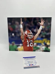 TREVOR LAWRENCE #16 SIGNED JAGUARS FOOTBALL 8x10 PHOTO PSA/DNA CLEMSON - Picture 1 of 2