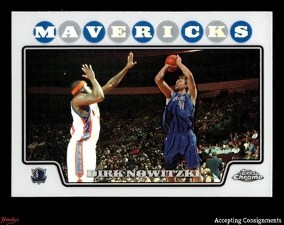 2008-09 Topps Chrome Refractors #41 Dirk Nowitzki MAVERICKS - Image 1 of 2