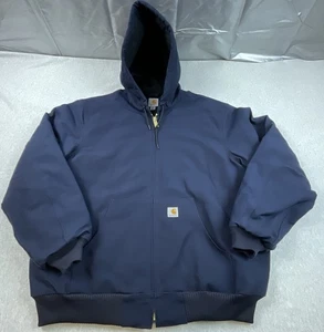 Giacca Carhartt uomo XL alta ferma anatra flanella foderata costina maglia con cappuccio outdoor - Foto 1 di 17