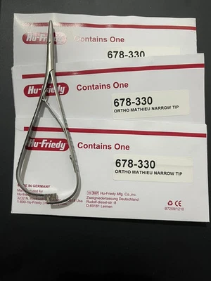 Lote de 3 piezas de alicates ortodónticos punta estrecha HU FRIEDY Mathieu | 678-330 Foto 1 de 3