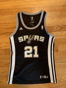 Tim Duncan San Antonio Spurs Adidas NBA 4 Her  Women's Jersey Size S #21 EUC