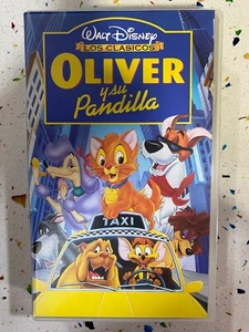OLIVER Y SU PANDILLA VHS CINTA TAPE WALT DISNEY LOS CLASICOS - Imagen 1 de 3