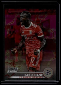 2022-23 Stadium Club Chrome UEFA #71 Sadio Mané Pink/Red Electric Charge - Picture 1 of 2