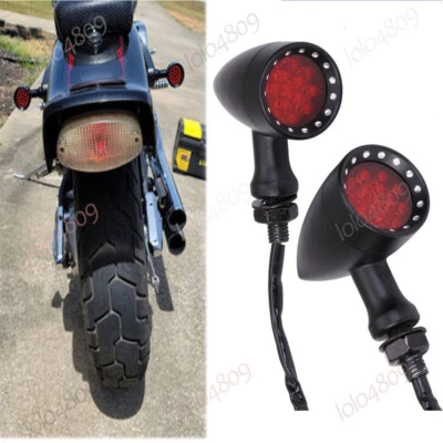 Motorcycle Bullet LED Turn Signals Light For Harley Davidson Softail Springer US Foto 1 de 4