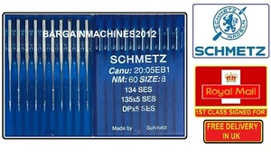 SCHMETZ DPX5SES 135X5SES 134SES NM:60 SIZE:8 INDUSTRIAL SEWING MACHINE NEEDLE - Picture 1 of 4