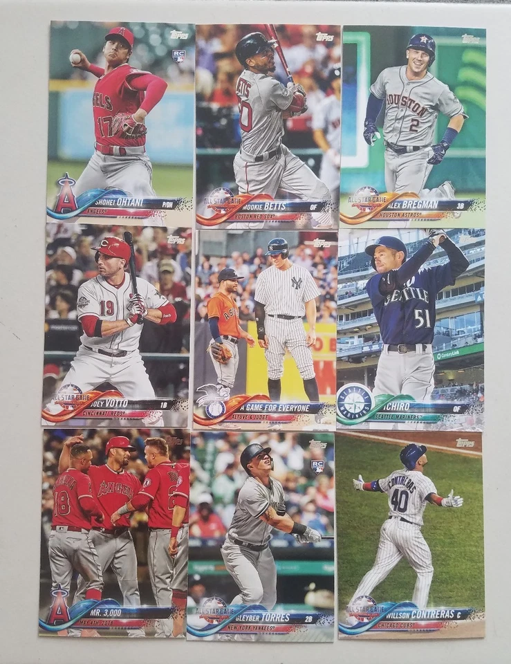2018 TOPPS UPDATE SERIES RAINBOW FOIL CARDS - COMPLETE YOUR SET. - Image 1 of 1