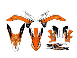2013-2014 XC VELOCITY Orange Senge Graphics Kit Compatible with KTM - Picture 1 of 10