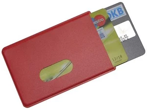Funda para tarjeta EC caja doble para 2 tarjetas bancarias roja ESTABLE funda para tarjeta de crédito Perso 1A - Imagen 1 de 4
