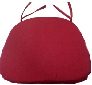 SET-4 PEZZI,CUSCINO SEDIA SAGOMATO CUCINA POLICOTONE C/LACCI 38X38H4 VARI COLORI - Foto 1 di 20
