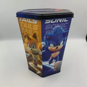 Sonic The Hedgehog 3 Cinema Popcorn Bucket Tin - Picture 1 of 6