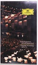 Deutsche Grammophon Gesamt Katalog 1970/71 Schallplattenkatalog H-23689