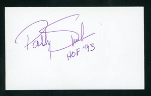 Patty Sheehan LPGA Golfer, Golf Hall of Fame Signed 3x5 Card E27500 - Picture 1 of 1