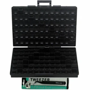BOX_ALL ESD safe Enclosure for surface mount 144 lids components Tweezer labels - Picture 1 of 8