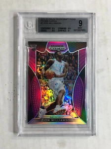 ZION WILLIAMSON 2019-20 Prizm Draft Picks PURPLE PRIZM RC! BGS MINT 9! SUB 9.5's - Picture 1 of 3