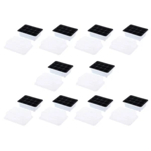 10 Pack Growing Trays Hydroponics Kits Starter Nursery Box Set Baby Sprouter - Picture 1 of 12