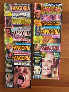 Lot of 9 Fangoria Magazines 1990 Feb April May June Aug Sept Oct Nov + Oct 1992 - Picture 1 of 24