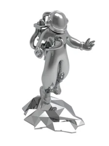 NTWRK Nomad por Ganga 2.0 Cromo Astronauta Figura Estatua Hypebeast - Imagen 1 de 16