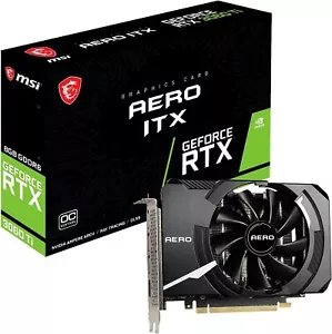 MSI GeForce RTX 3060 Ti AERO ITX 8G OC LHR Graphic Card *NEW* From Japan - Picture 1 of 8