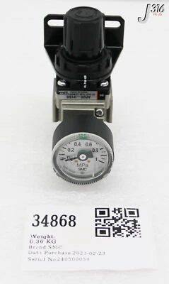 34868 SMC Pneumatisch Regler W / Gauge AR20-01BG - Bild 1 von 4