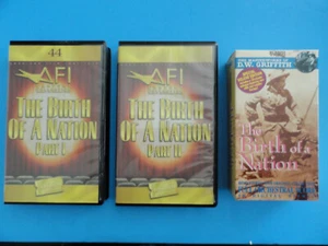 THE BIRTH OF NATION 1915 - VHS TAPES - BLOCKBUSTER VIDEO AFI COLLECTION #44 - Picture 1 of 10