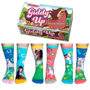 CHILDRENS RIDING SOCKS ODDSOCKS, EQUESTRIAN MIX & MATCH KIDS SOCKS *FREE POST* - Picture 1 of 3