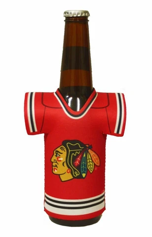 Chicago Blackhawks Bottle Jersey Holder 12oz Insulated Koozie Cover