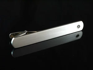 925 Sterlingsilber Krawattenklammer mit Diamant 0,04 ct Krawattennadel - Bild 1 von 3