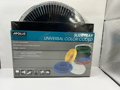 Apollo Deluxe Slide Tray Item # 3280-01 Universal Color Coded Black, Sealed - Image 1 of 4