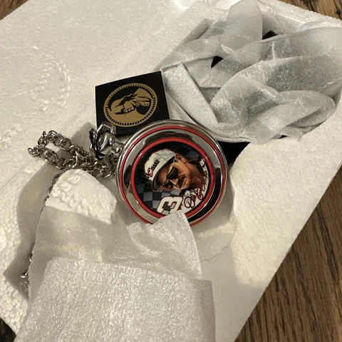 Franklin Mint DALE EARNHARDT SR Nascar #3 POCKET WATCH NEW in Box WITH Case(MCB) Cover