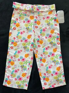 No Boundaries NoBo girls stretch floral sateen capri pants size 10 - Picture 1 of 10