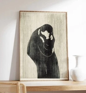 Edvard Munch's The Kiss Famous Painting, Vintage Print - Picture 1 of 4
