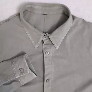 Camicia Lululemon Chambray verde sbiadito manica lunga con bottoni uomo M stimata - Foto 1 di 9
