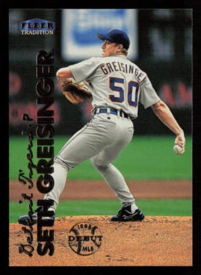 Seth Greisinger 1999 Fleer Tradition #438 Detroit Tigers Baseball Card - Image 1 of 2