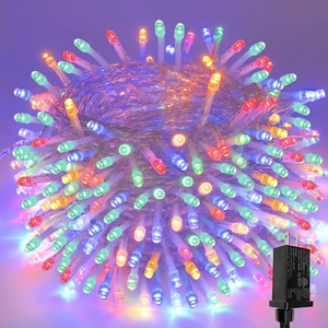 Multicolor 66FT String Lights Outdoor/Indoor, 200 LED Upgraded Super Bright Chri - Picture 1 of 6