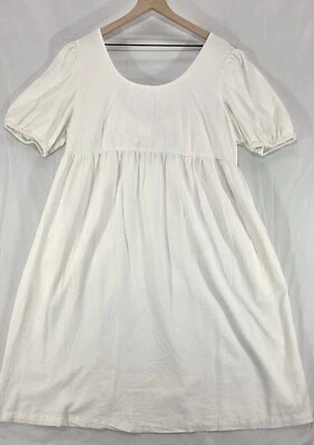 Ingrid + Isabel Maternity Dress Linen Babydoll Natural Coastal Summer Womens XL - Image 1 of 4