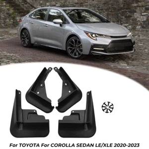 4PC MUD FLAPS GUARDS SPLASH GUARDS For TOYOTA for COROLLA SEDAN LE/XLE 2020-2023 - Picture 1 of 10