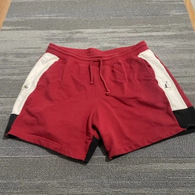 Pantalones Cortos Nike Air Jordan Para Hombres XXXL Rojo Sudor Polar Mezcla de Algodón Jumpman Salón Foto 1 de 4