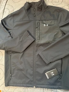 UNDER ARMOUR STORM INFRARED COLDGEAR SHIELD BLACK JACKET SIZE L MEN NWT $110.00 - Picture 1 of 5