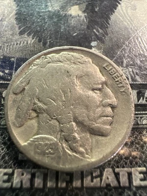 1923 Buffalo Nickel Die Crack Error On Obverse & Reverse Of Coin (*139) - Image 1 of 4