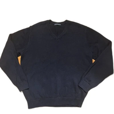 Suéter Brandy Melville de gran tamaño azul marino cuello redondo mezcla de algodón  Foto 1 de 4